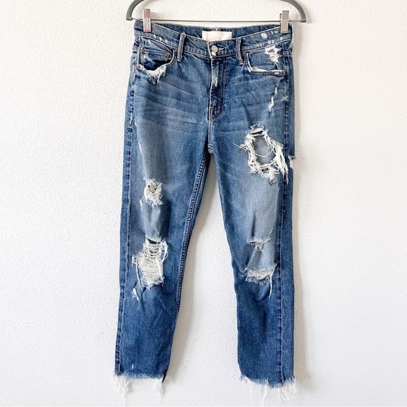 Mother Superior The Sinner Straight Leg Jeans Ice Cream You Scream Light Wash - Picture 2 of 9